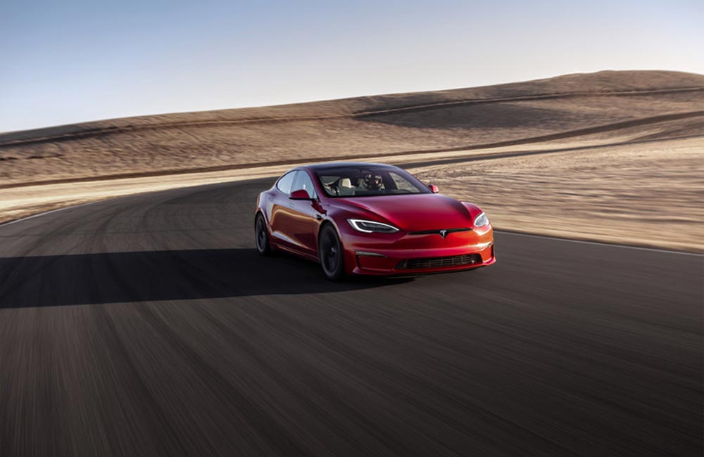 Tesla model S plaid snabbaste elbil