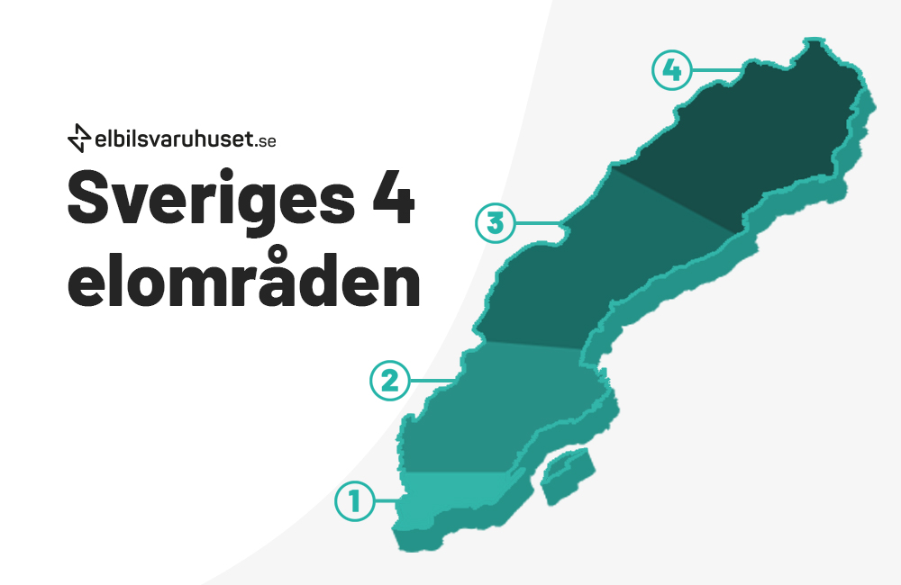 Sveriges fyra elområden för elstödet