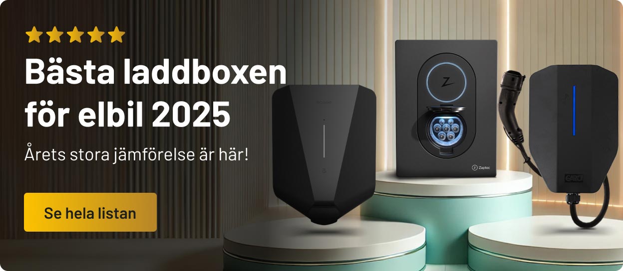 Laddbox Bäst i test 2025. Bästa elbilsladdaren till elbil