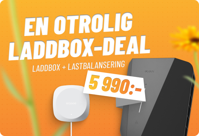 Easee Laddboxpaket med Charge Up och Equalizer