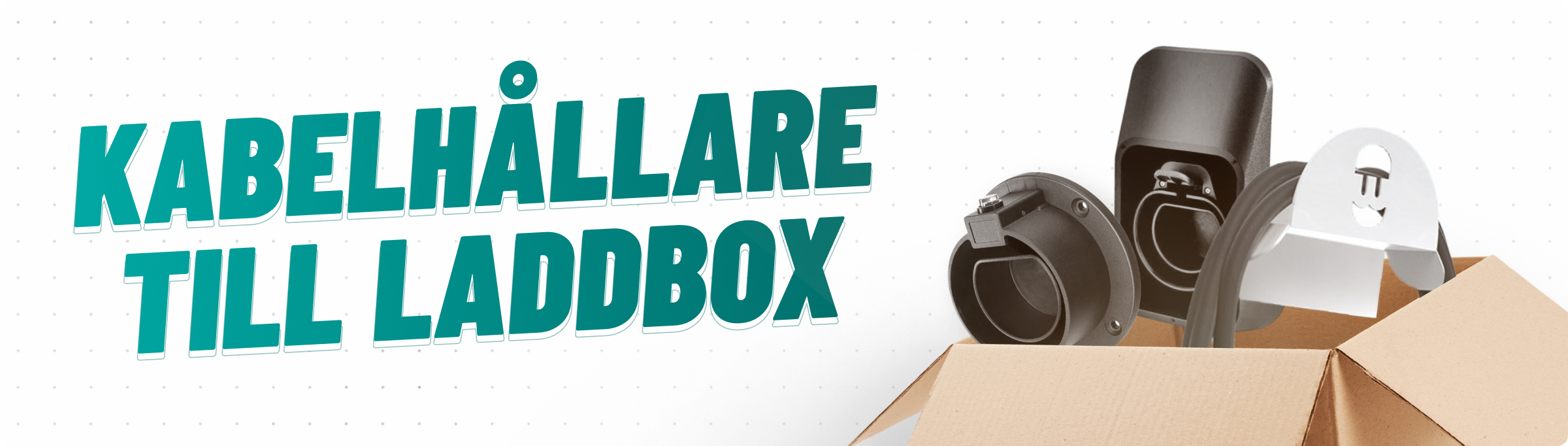 kabelhållare till laddbox och laddkabel