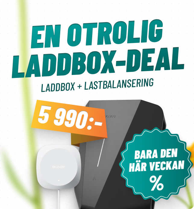 Easee Laddboxpaket med Charge Up och Equalizer