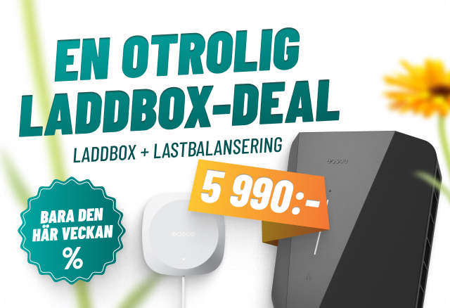 Easee Laddboxpaket med Charge Up och Equalizer