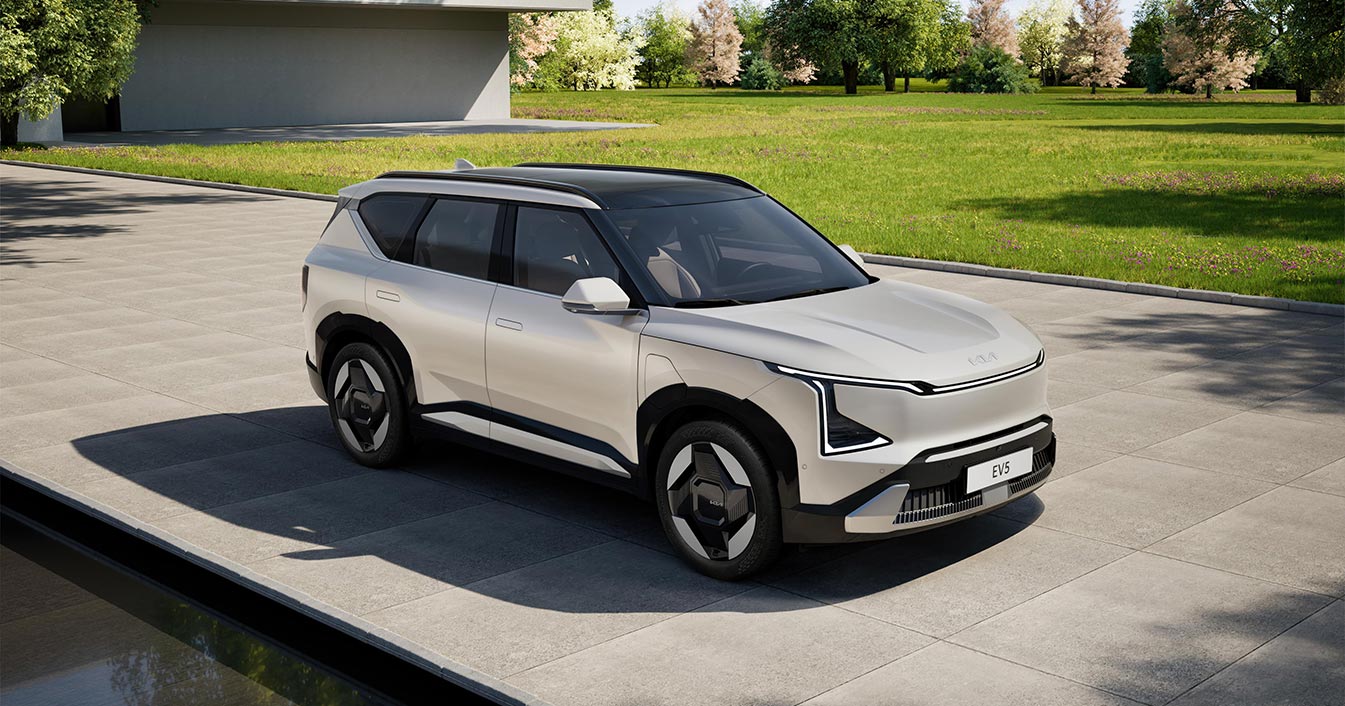 Kia EV5 i Sverige Exteriör