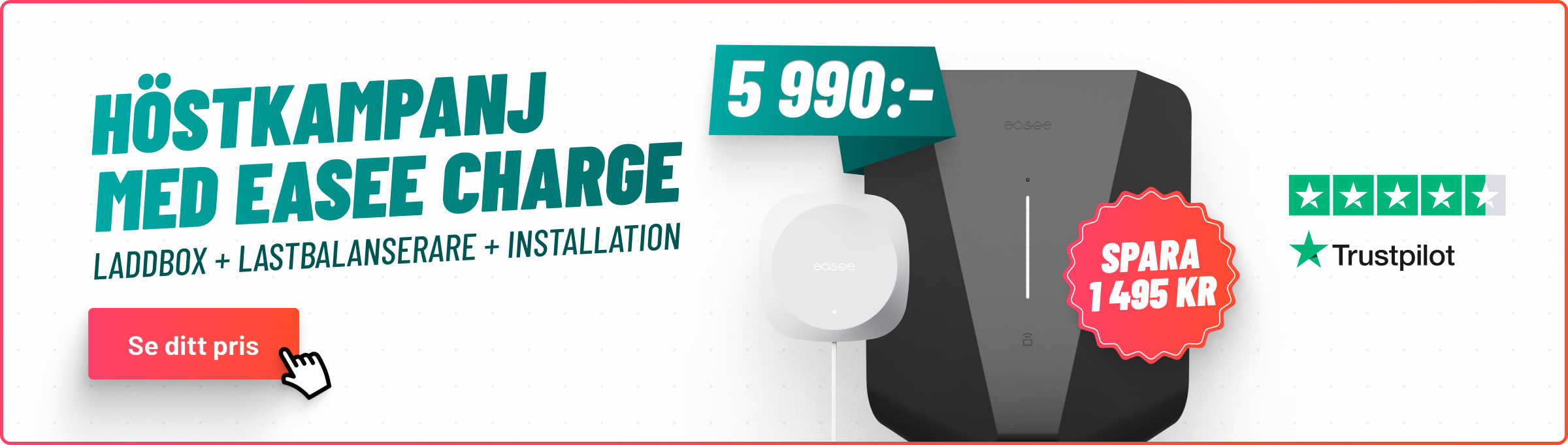 Easee Charge Up Laddbox kampanj