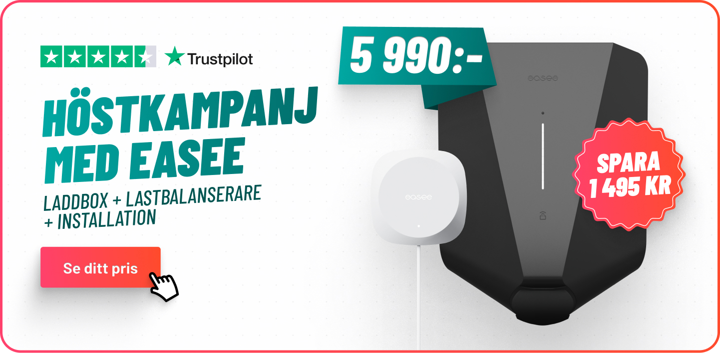 Easee Charge Up Laddbox kampanj