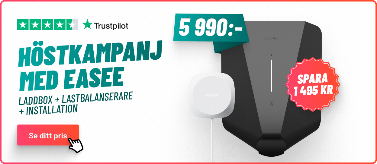 Easee Charge Up Laddbox kampanj