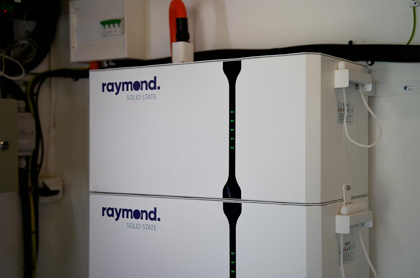 raymond solid state batteri installation