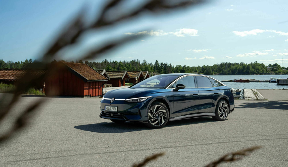 Volkswagen ID.7 exteriör. Elbil med lång räckvidd