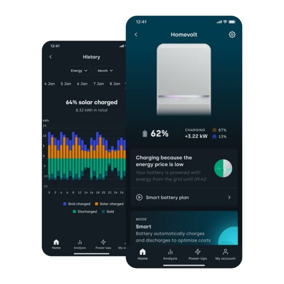 Homevolt batteri app