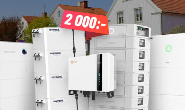 Hemmabatteri under 2000 kr per kWh